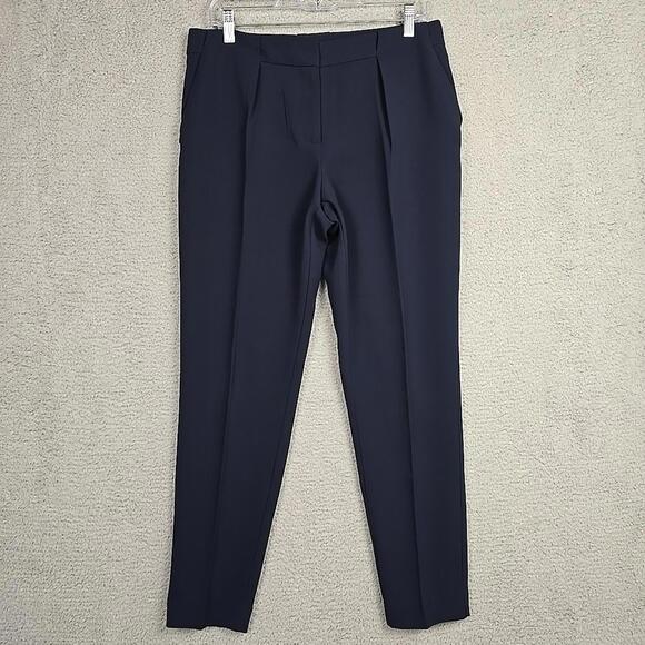 Mango Pants - MANGO MNG Women's Suit Pants Size 6 Navy Blue with pocket